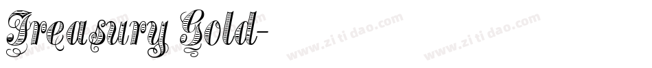 Treasury Gold字体转换